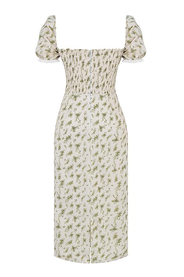 Bellucci  garden print shirred sundress Product Image