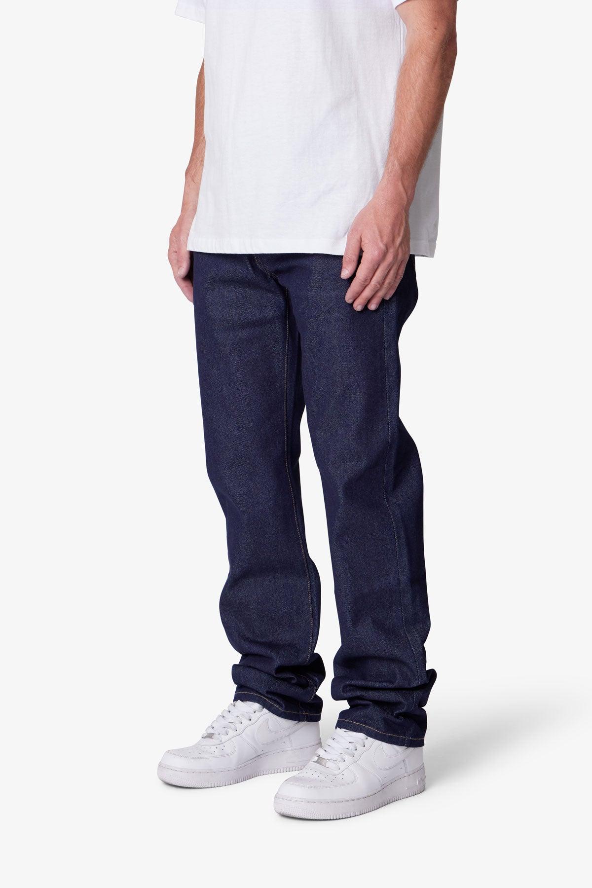 Raw Straight Denim - Rinsed Indigo Product Image