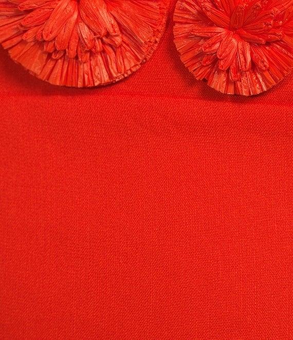 Antonio Melani Dottie Textured Linen Square Neck Sleeveless Midi Dress Product Image