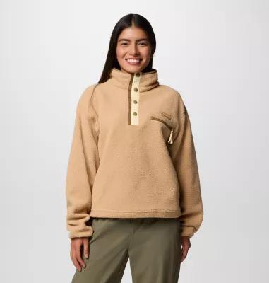 Columbia Womens Helvetia II Cropped Half Snap Fleece Pullover- Product Image