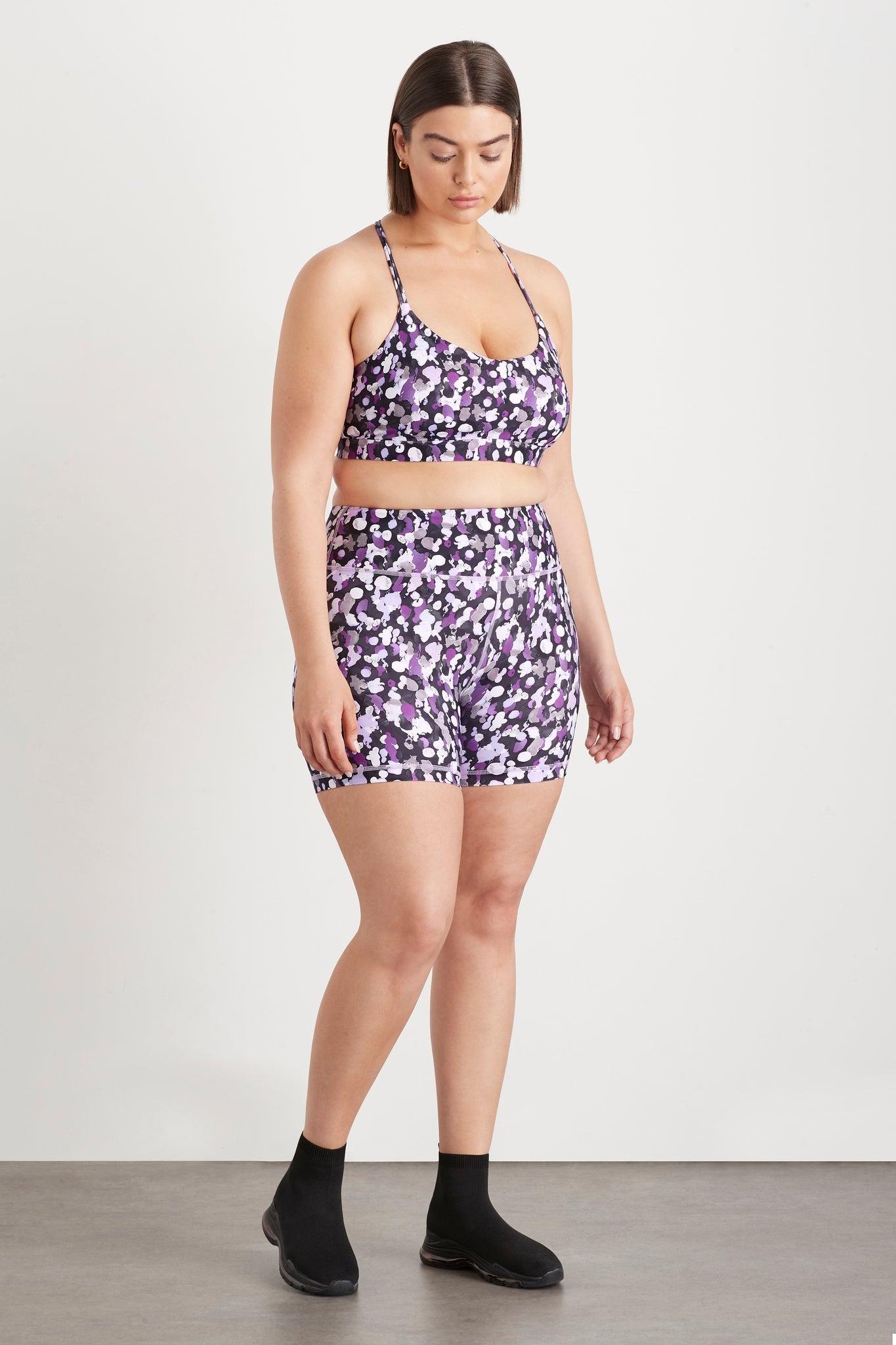 High Rise Mid Length Bike Shorts 607 Product Image