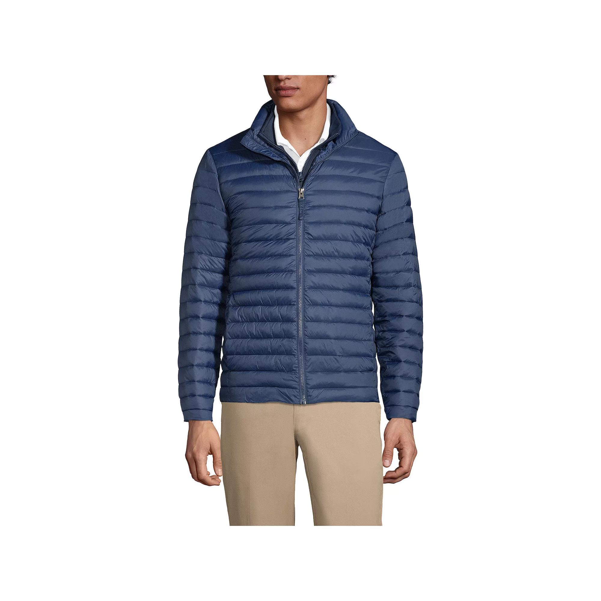 Men's Lands' End School Uniform ThermoPlume Jacket,  Product Image