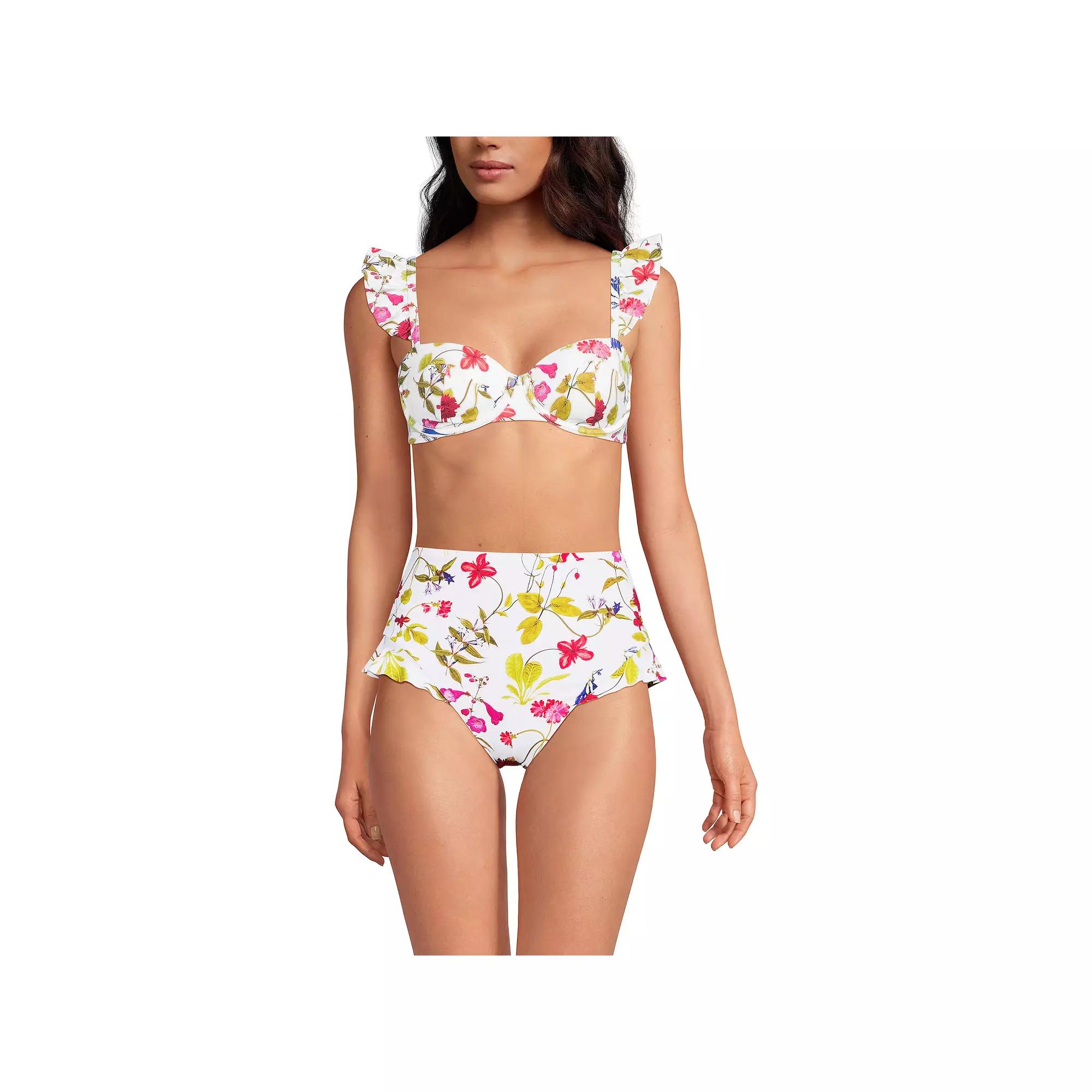 Women's Lands' End Balconnette Underwire Bikini Swim Top,  Product Image