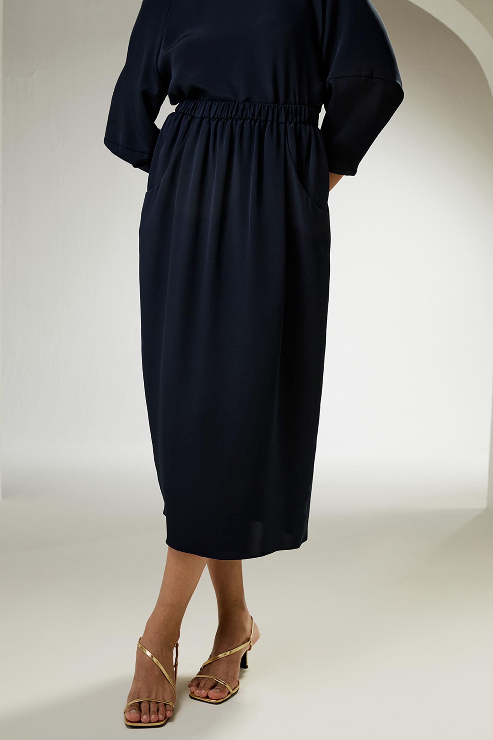 Blossom Skirt with Elastic Waistband and Side Pockets Product Image