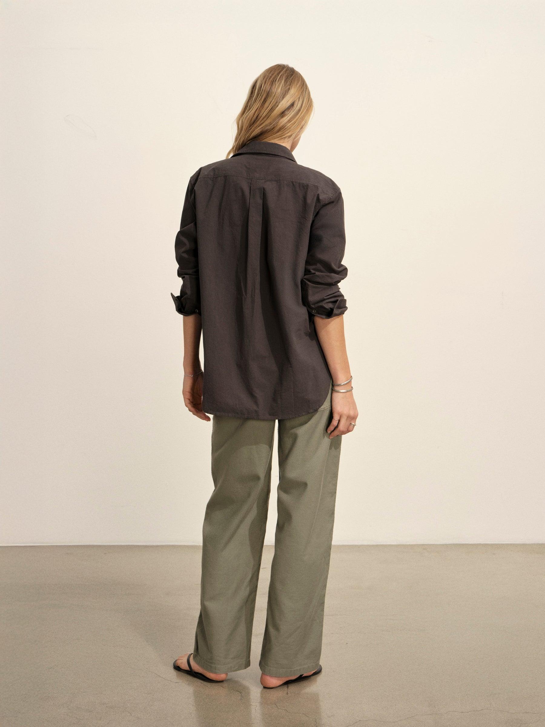 Washed Black Mainstay Cotton Shirt Product Image