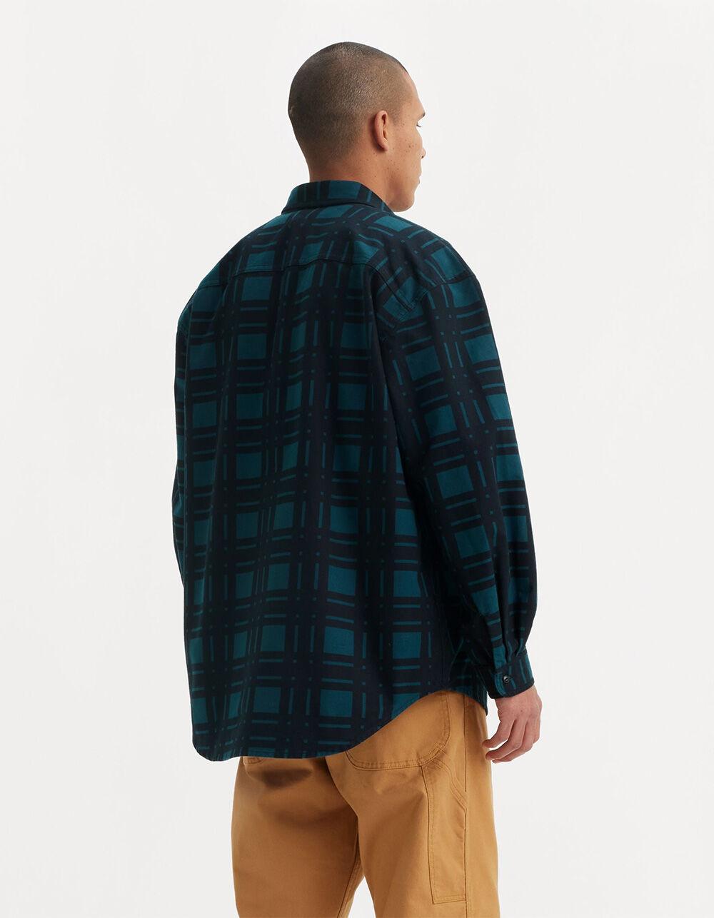 LEVI'S Skateboarding™ Mens Long Sleeve Button Up Shirt - BLACK COMBO Product Image