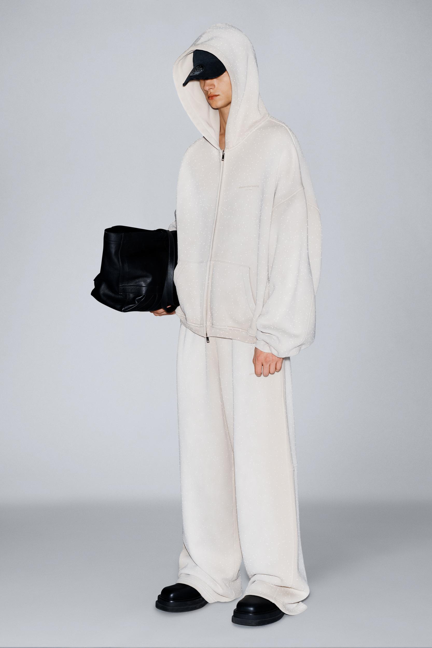 Crystal Hotifx Zip-up Hoodie In Cotton Blend Product Image