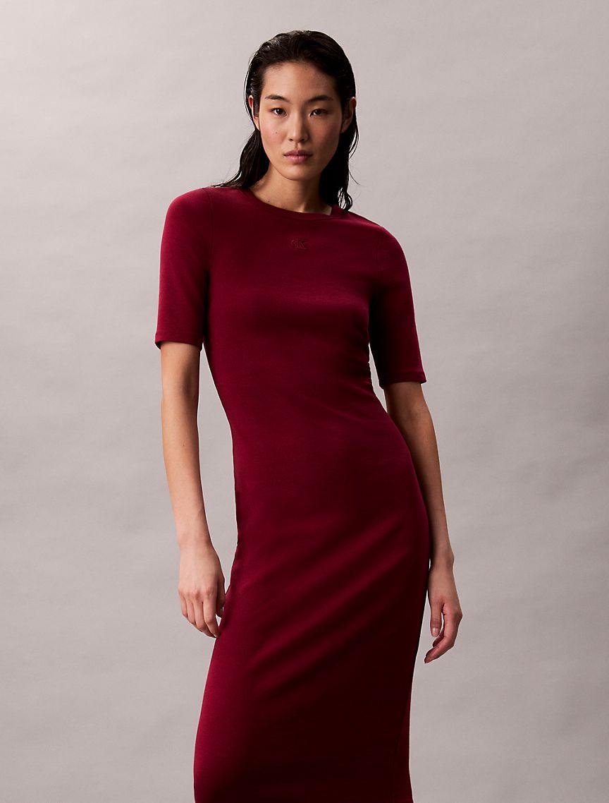 Cotton Contour Midi Dress Product Image