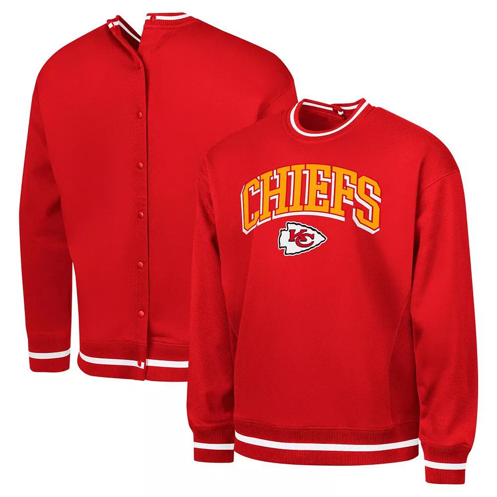 Men's G-III Sports by Carl Banks Red Kansas City Chiefs Adaptive Blocker Fleece Pullover Sweatshirt,  Product Image