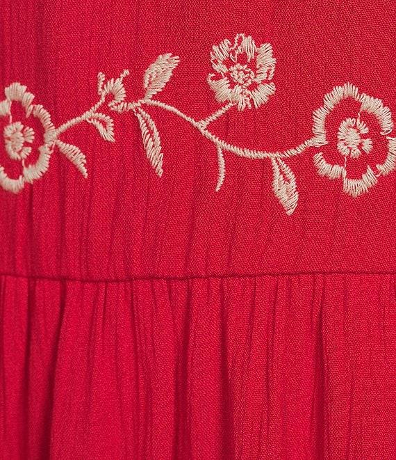 Nurture Short Flutter Sleeve V-Neck A-Line Maxi Dress Product Image