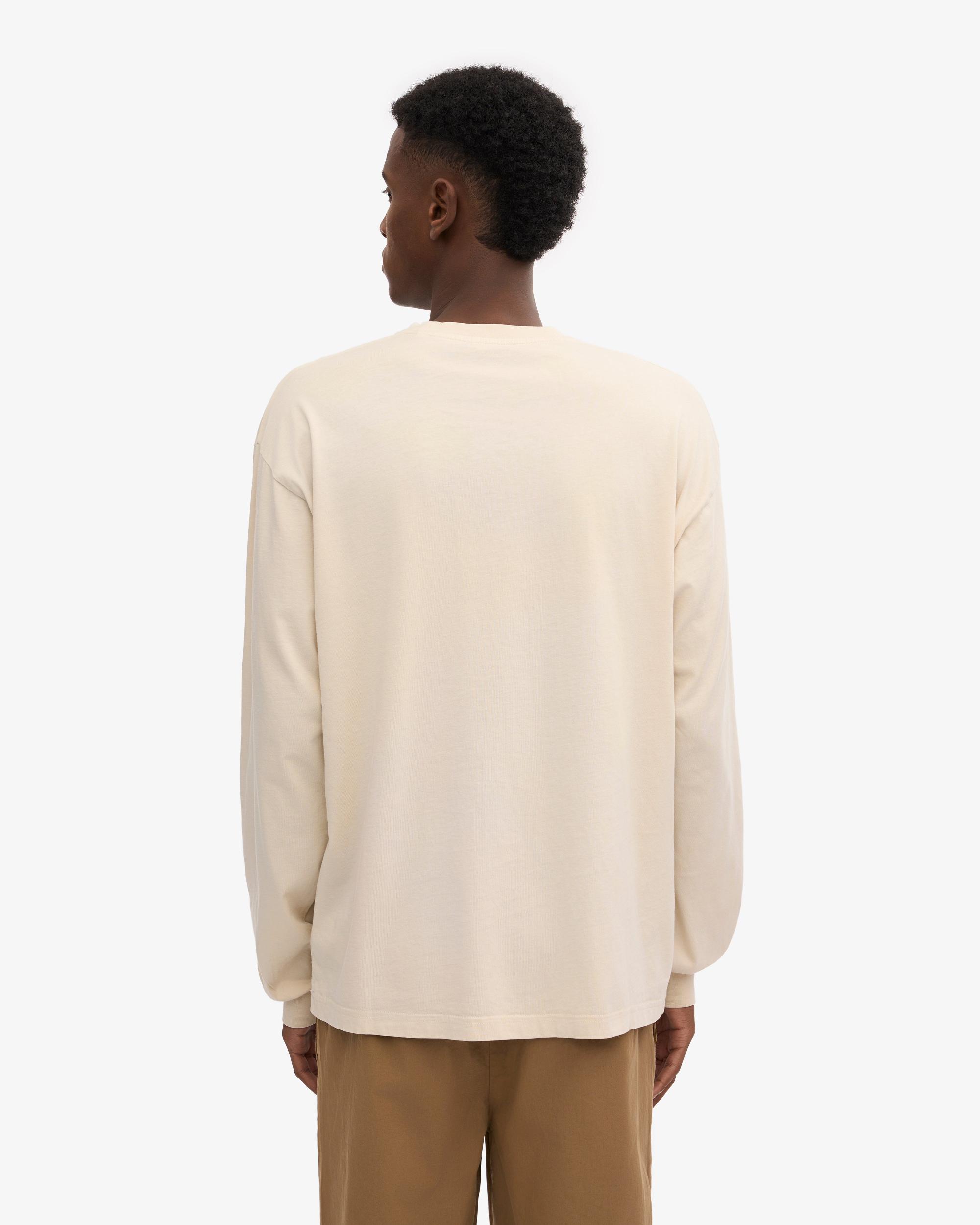 Oversized Organic LS T-Shirt - Ivory White Product Image