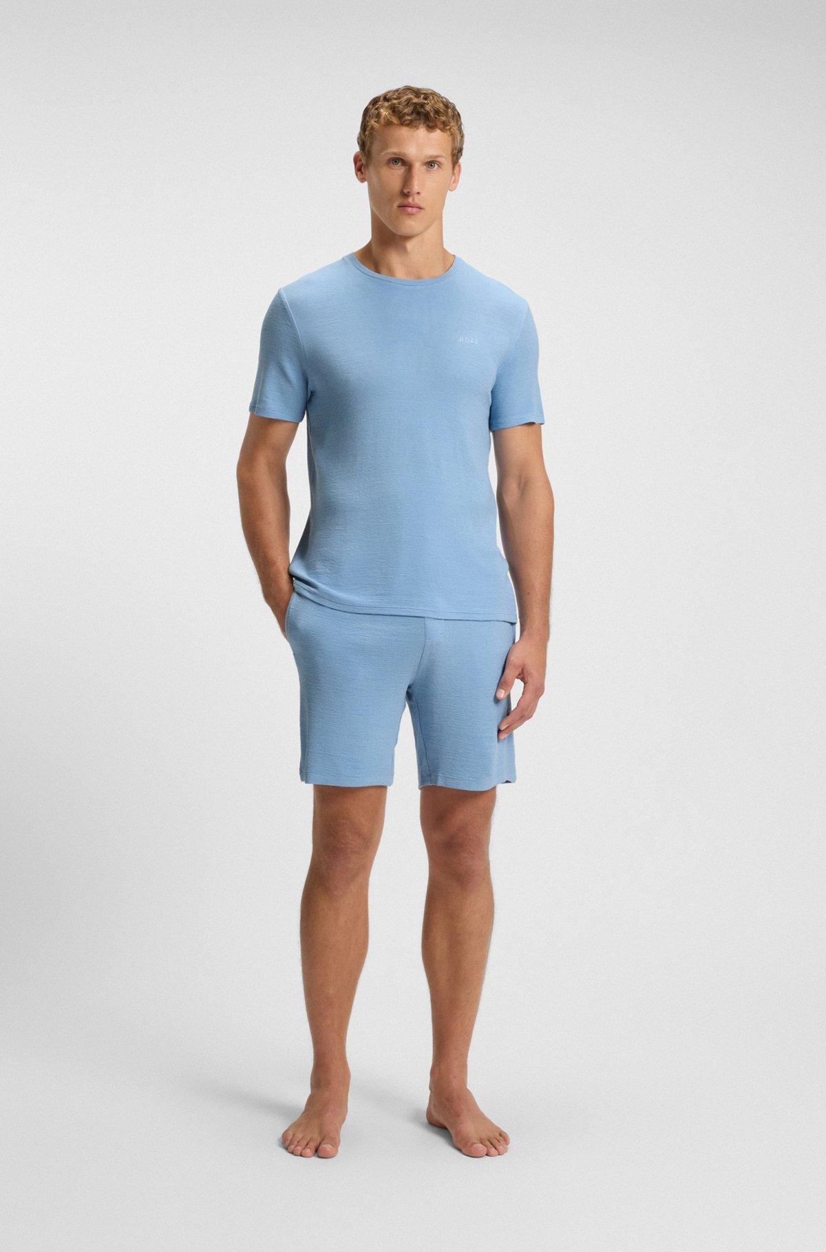 Stretch-jersey pajama shorts with embroidered logo Product Image