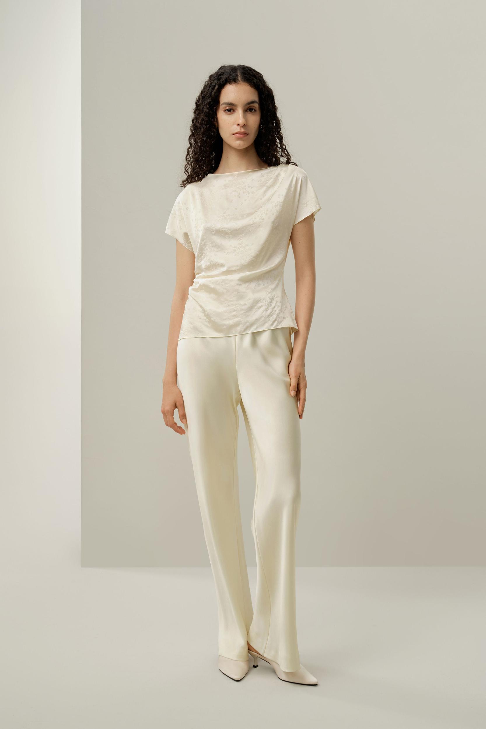 YING Jacquard Silk Top Product Image