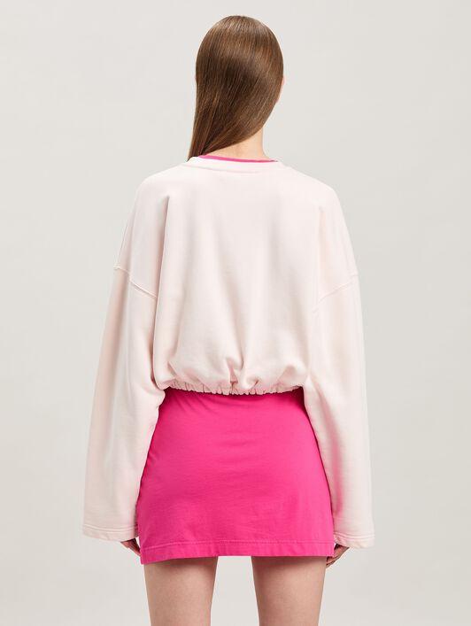 SEASONAL LOGO DRAWSTRING CREW SOFT PINK Product Image