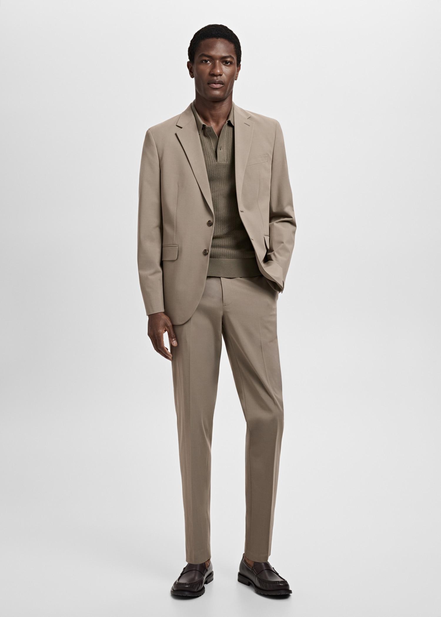 Milan slim-fit suit blazer - Men | MANGO USA Product Image