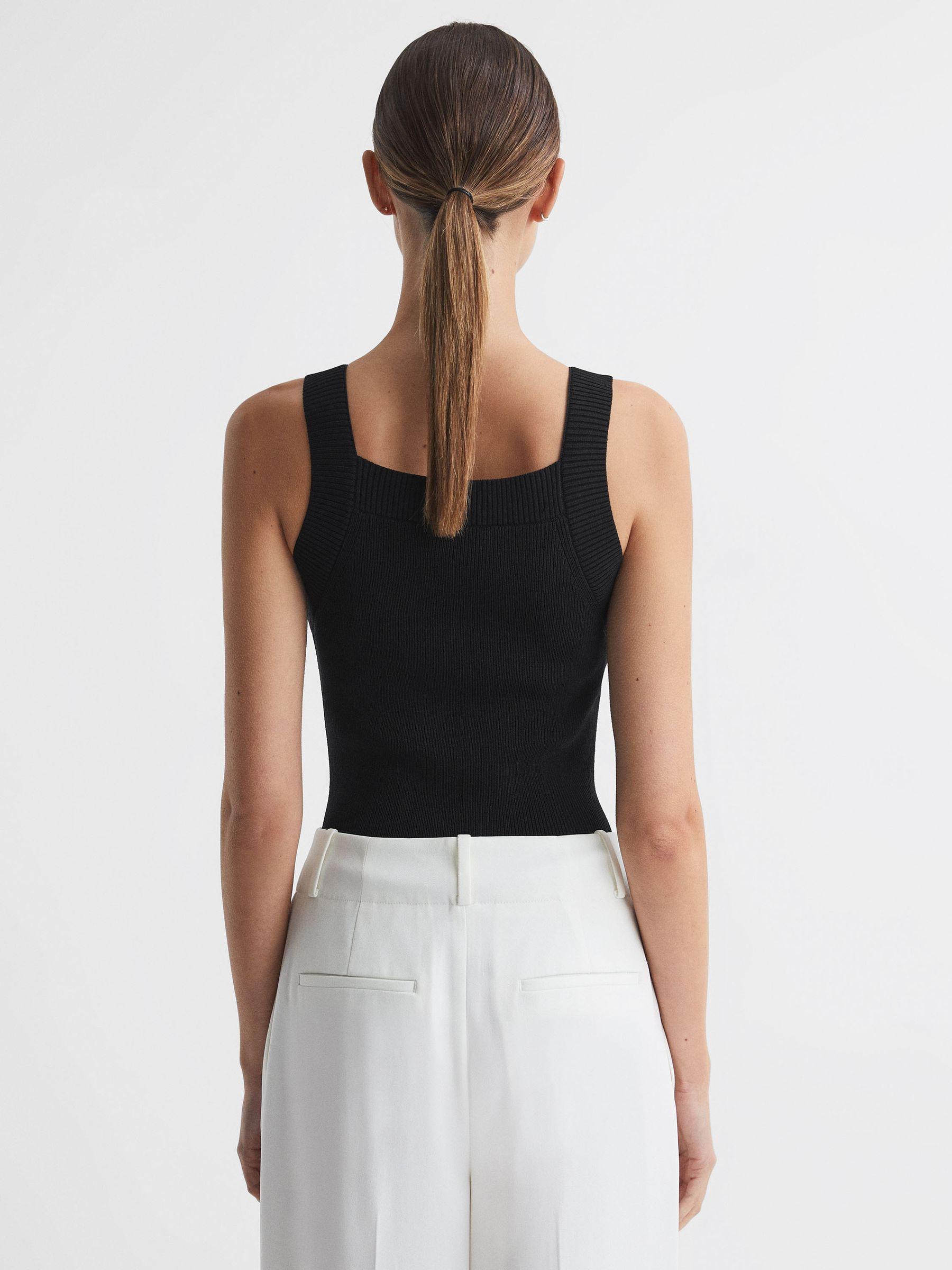 Sweetheart Neck Top in Black Product Image