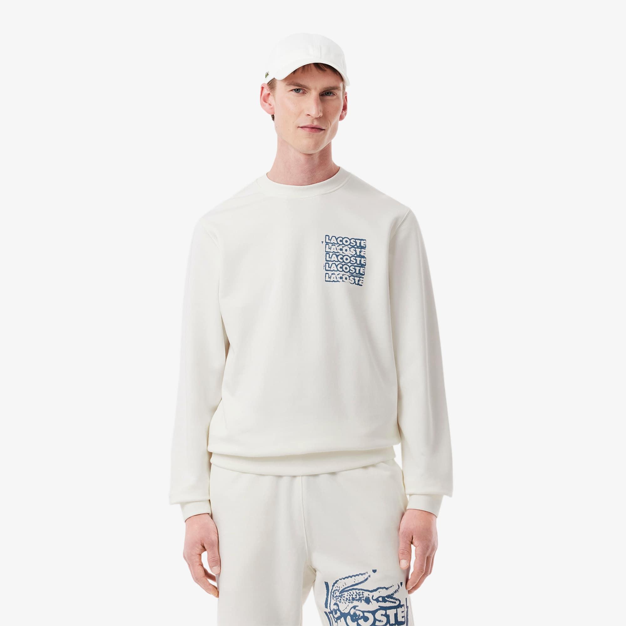 Men's Graphic Print Fleece Sweatshirt Product Image