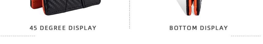 Faux Leather Cross Buckle Wallet Product Image