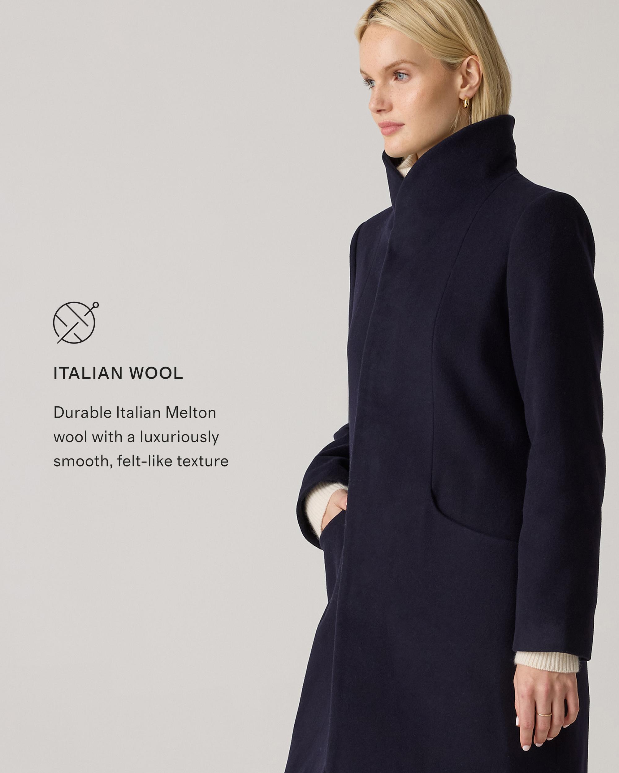 Quince | Women's Italian Wool Cocoon Coat Wool/Nylon Product Image