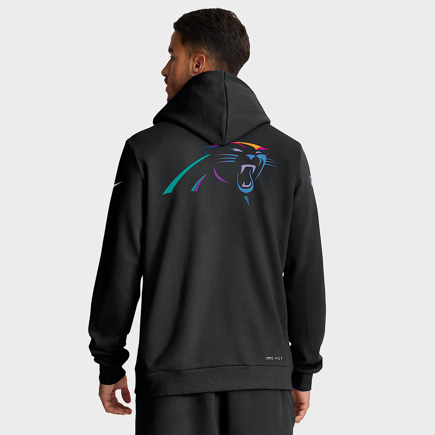 Carolina Panthers Crucial Catch Sideline Men's Nike Dri-FIT NFL Pullover Hoodie Product Image