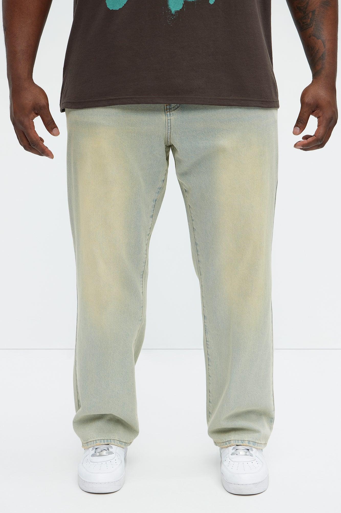 Drawstring Belt Straight Jeans - Vintage Blue Wash Product Image