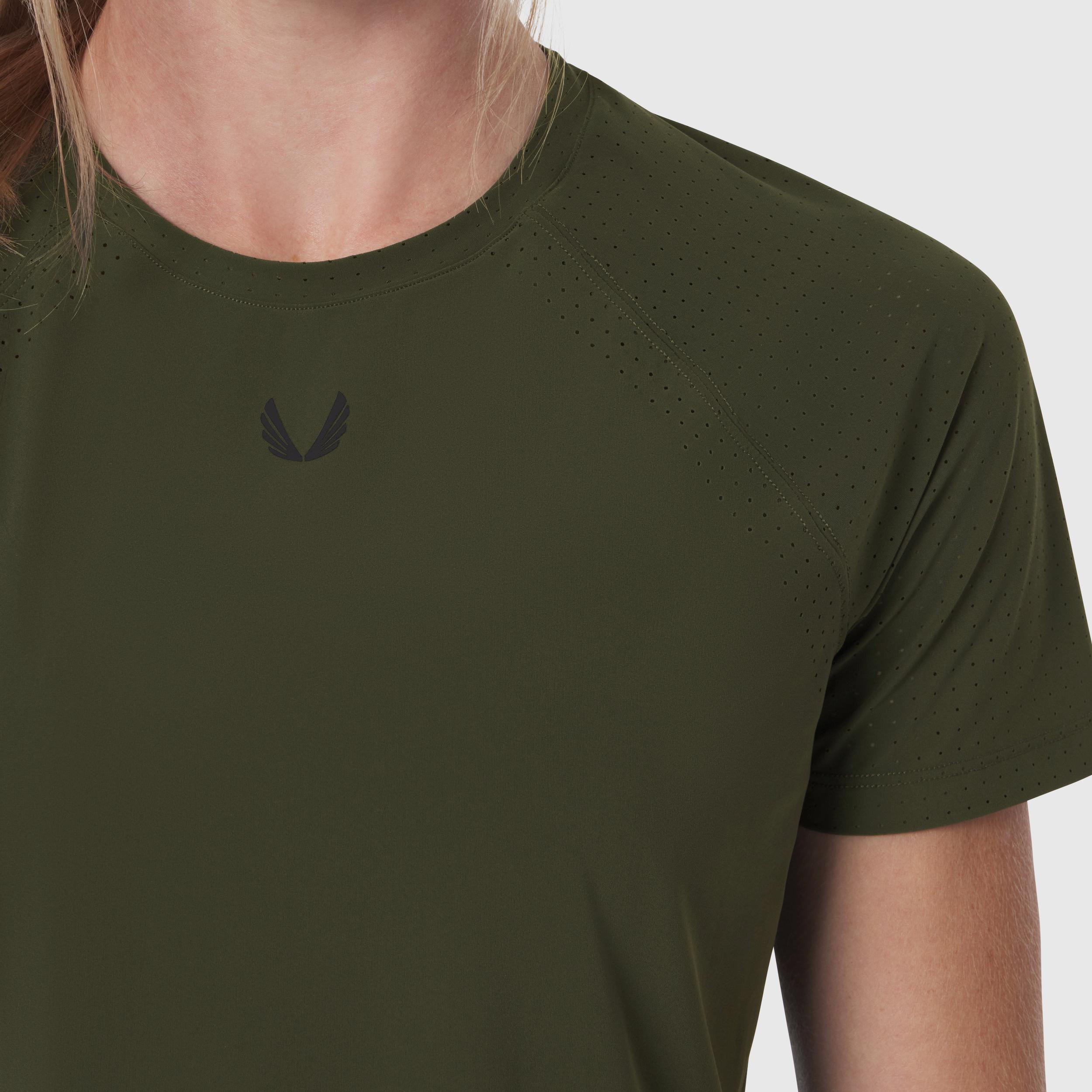 W017. Laser-Vent™ Established Tee - Olive Product Image