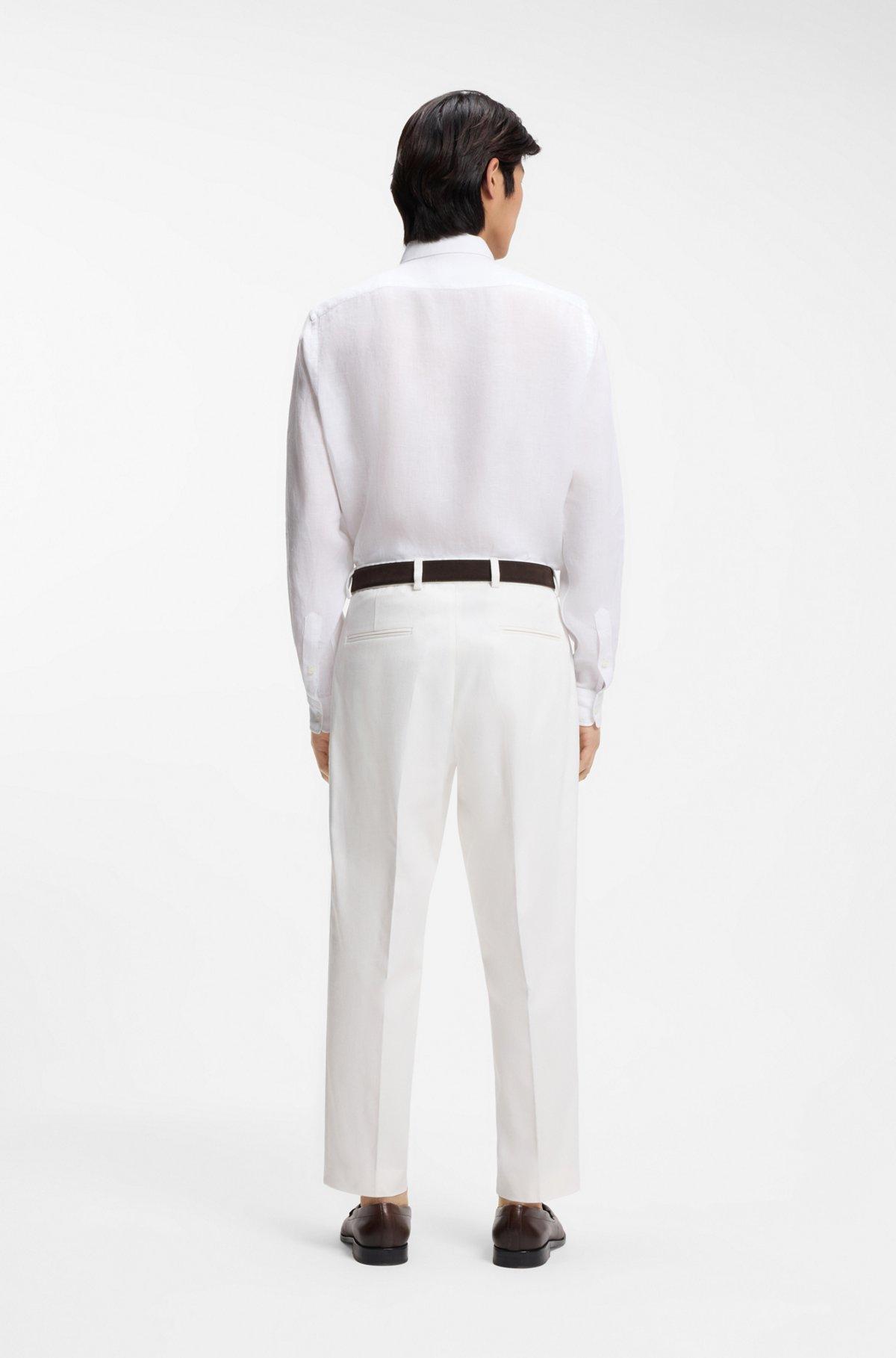 Regular-fit shirt in washed linen Product Image