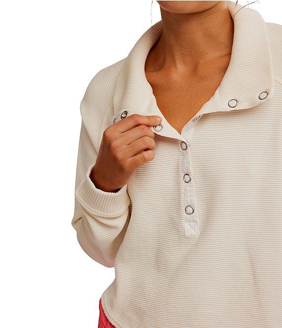 FP Movement So Fly Ribbed Henley Layer Top Product Image