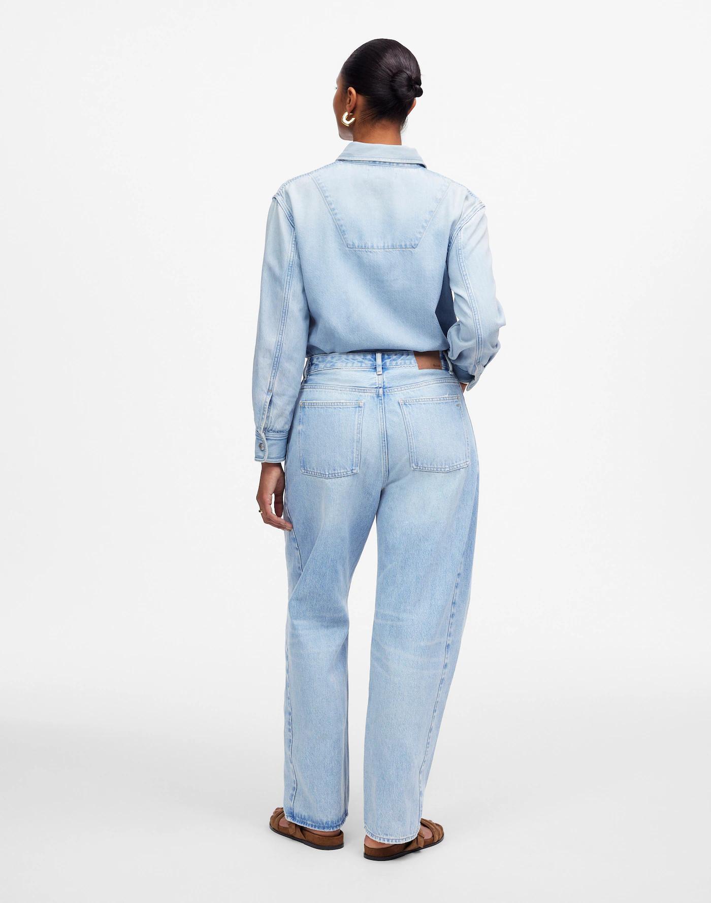 The Curvy Pieced Barrel-Leg Jean Product Image