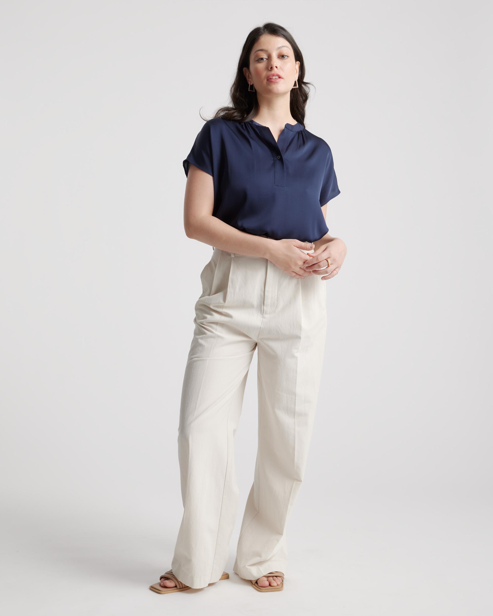 Quince | Women's Washable Stretch Silk Dolman Sleeve Blouse Mulberry Silk Product Image