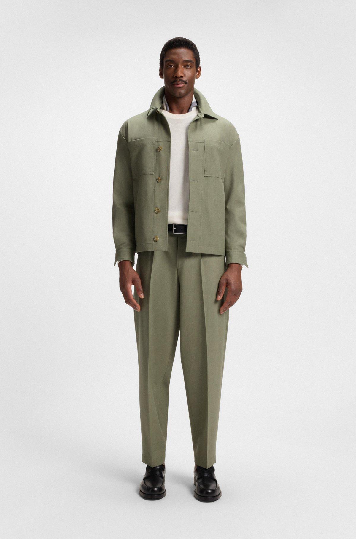 Relaxed-fit trousers in machine-washable stretch fabric Product Image