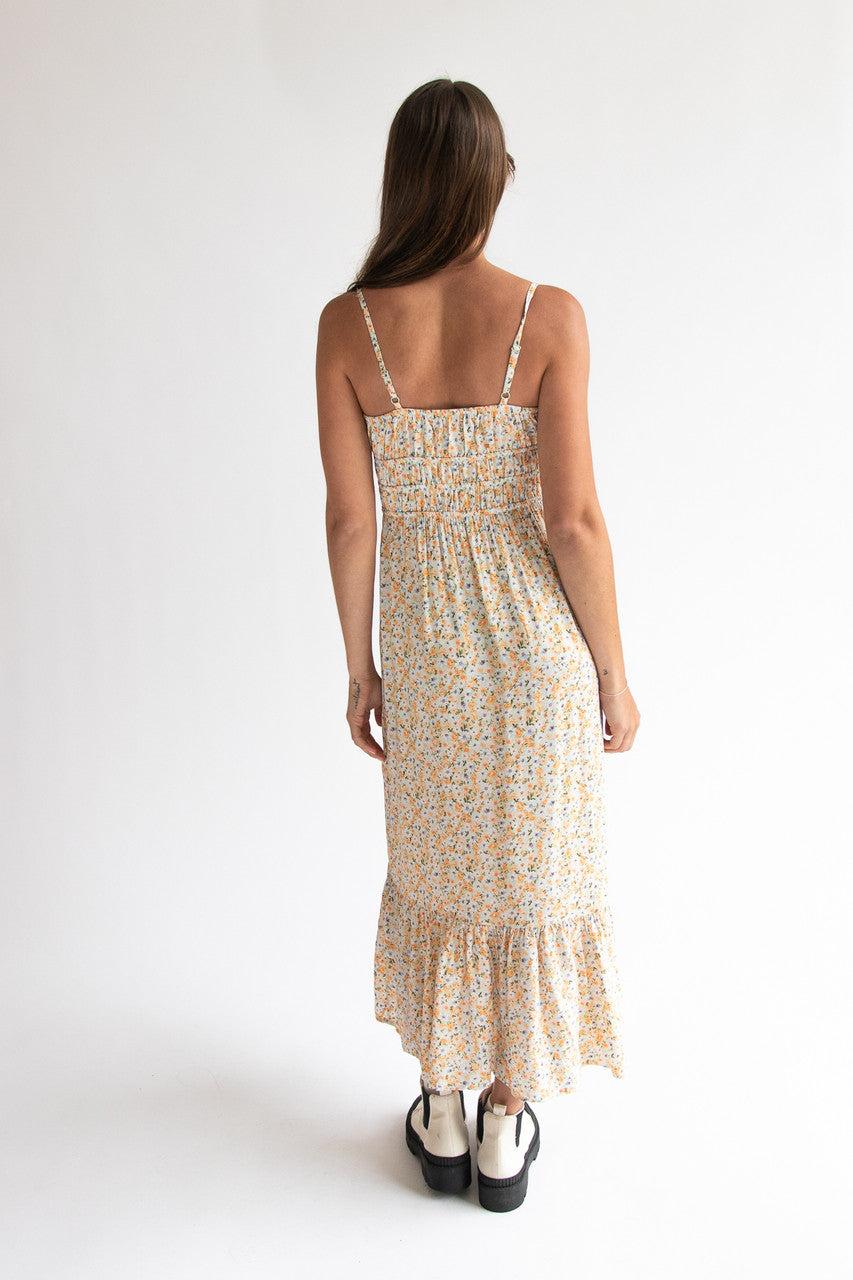Floral Shirred Maxi Dress Product Image