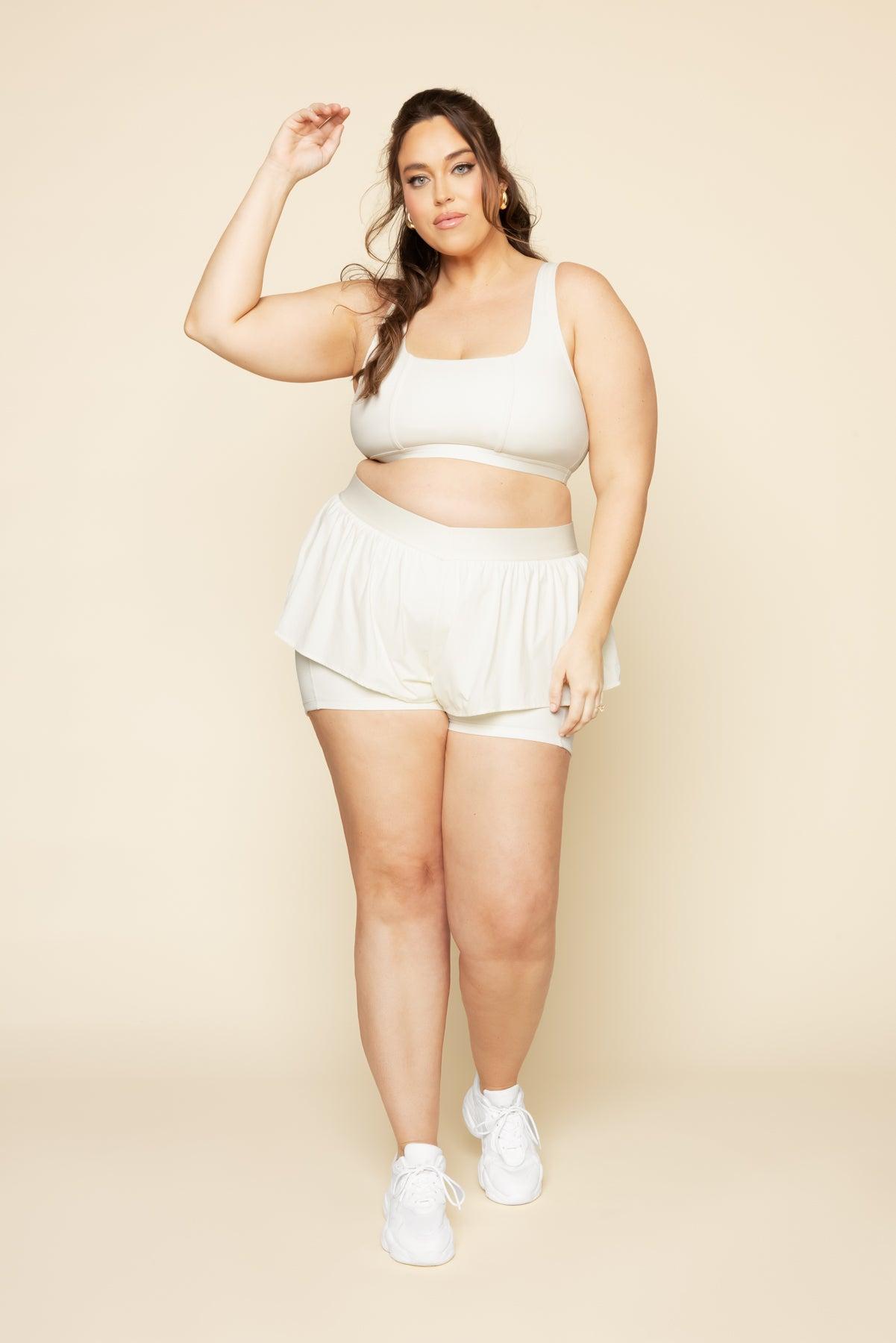 On The Run Ruffle Short - Ivory Product Image