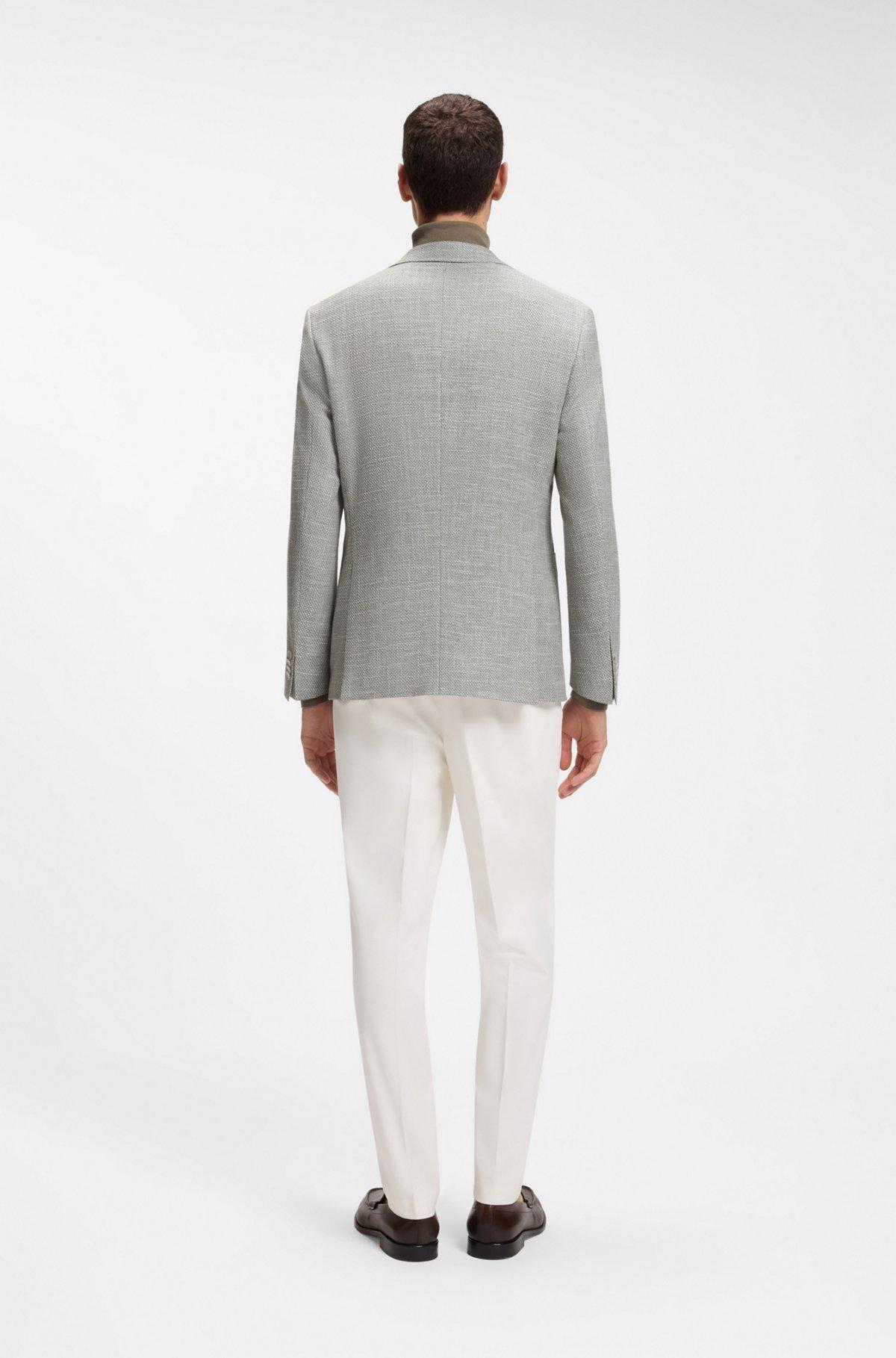 Patterned regular-fit jacket in a cotton blend Product Image