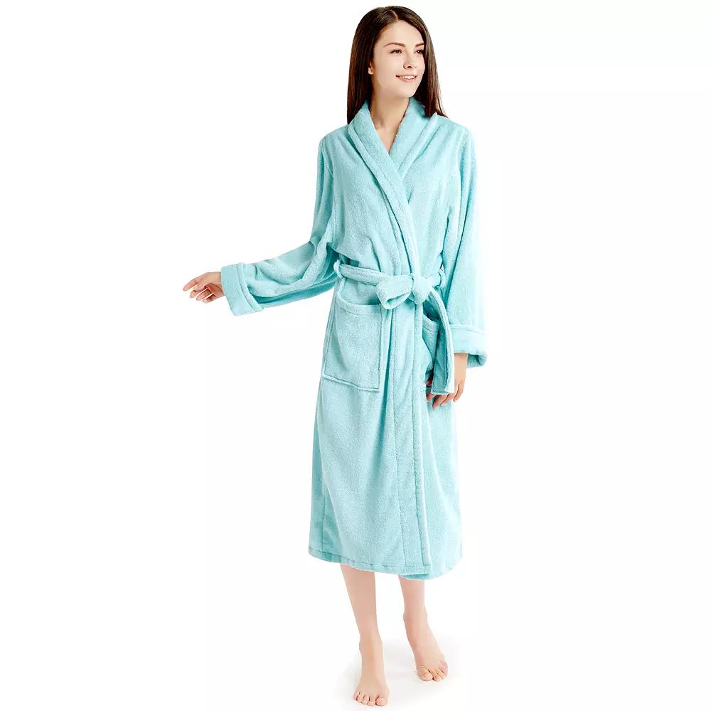 INK+IVY Women's Cotton Terry Robe,  Product Image