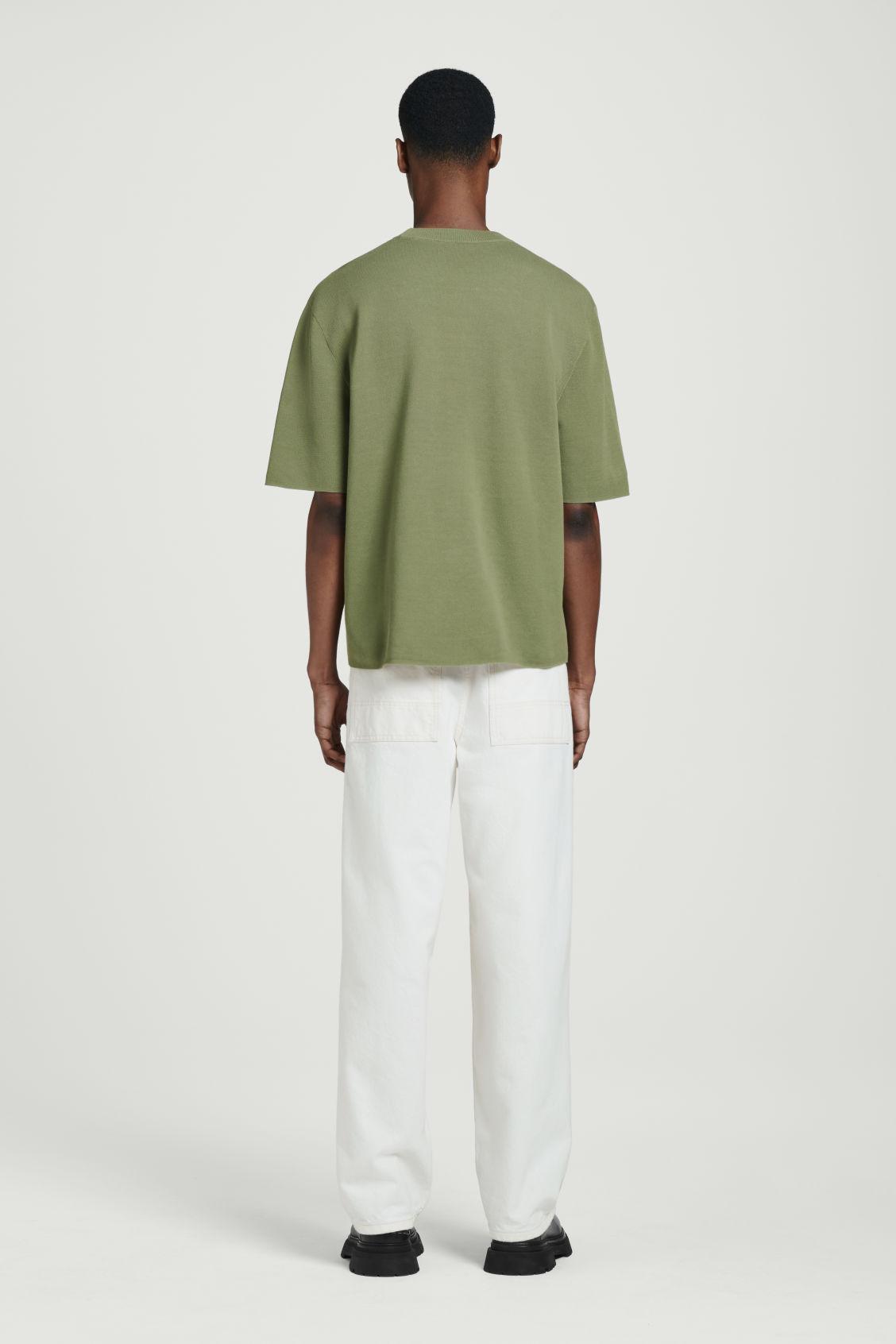 RELAXED DOUBLE-FACED KNIT T-SHIRT Product Image