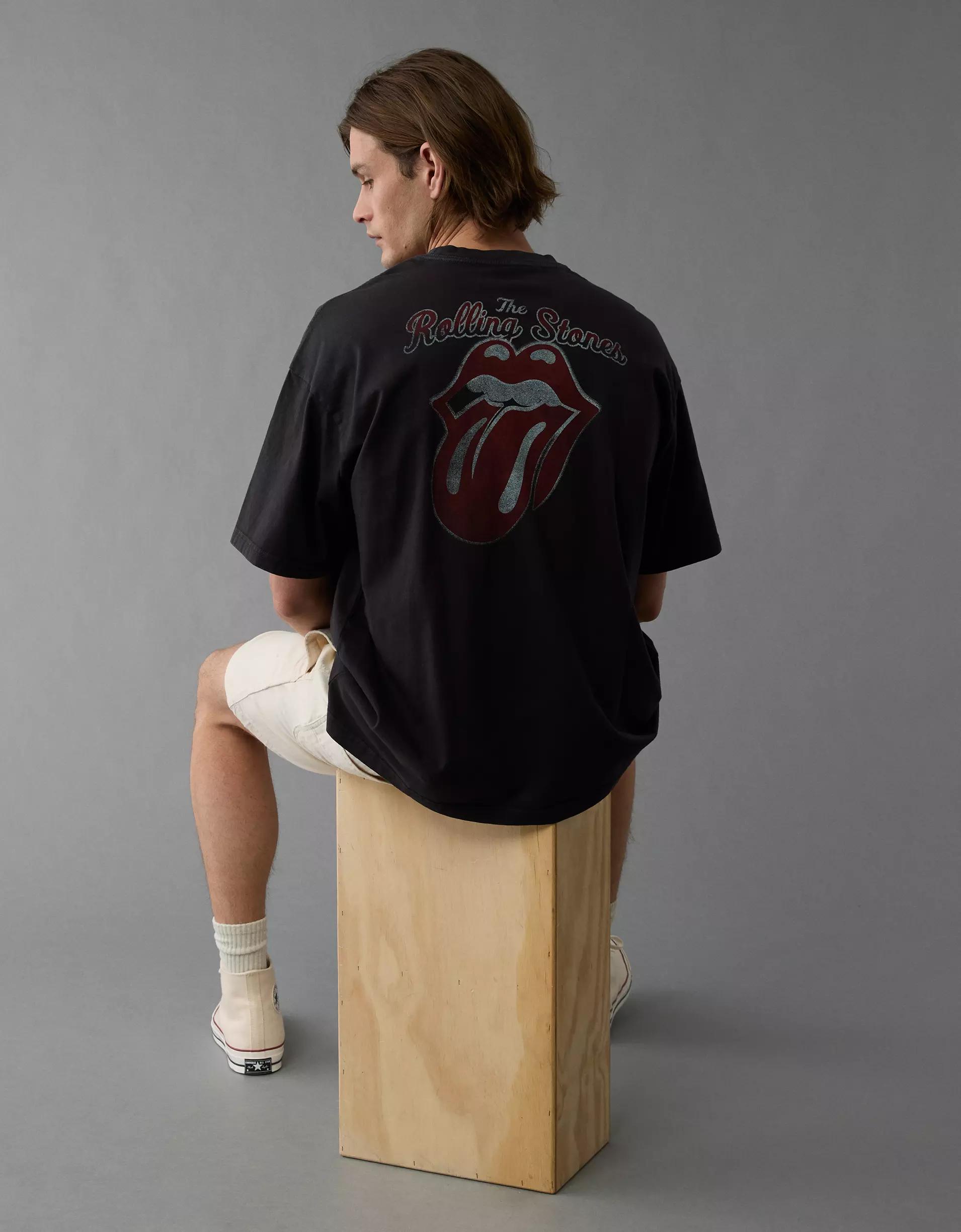 AE Boxy Rolling Stones Graphic T-Shirt Product Image