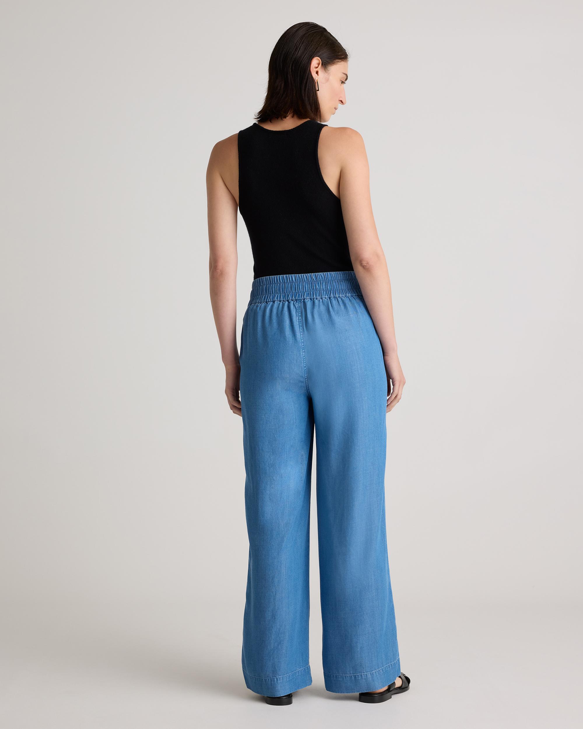 Quince | Women's Pull-On Tencel Chambray Pants Product Image