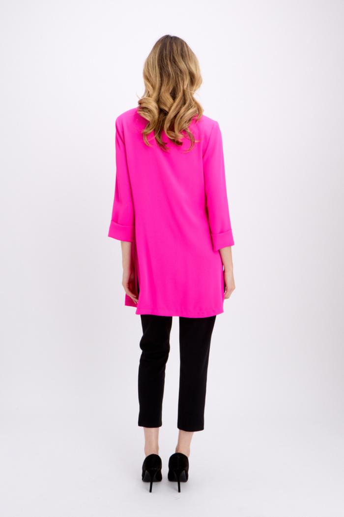 Classic Long Blazer- Ultra Pink Product Image