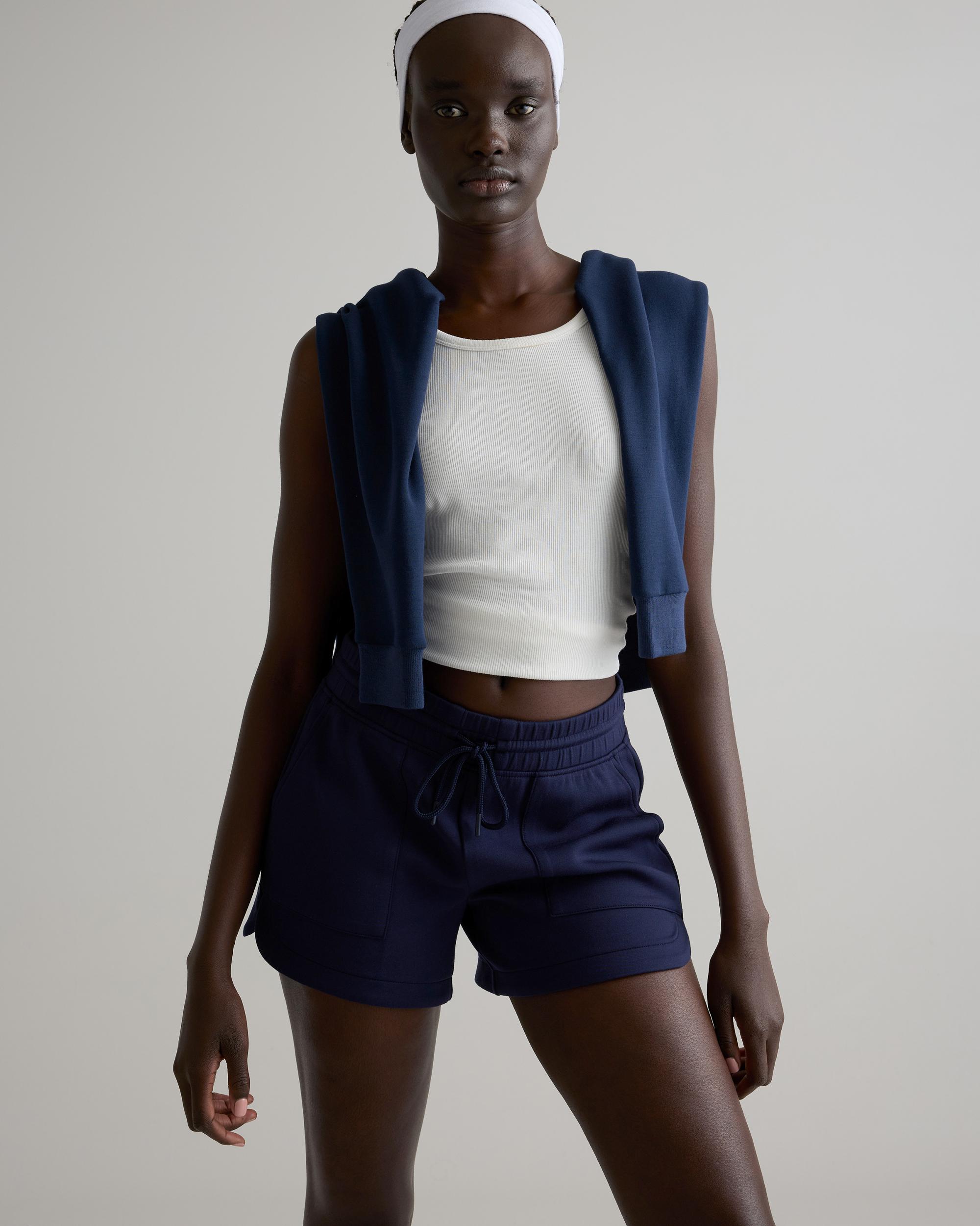 Quince | Women's CloudComfort High-Rise Sweatshorts Tencel Product Image