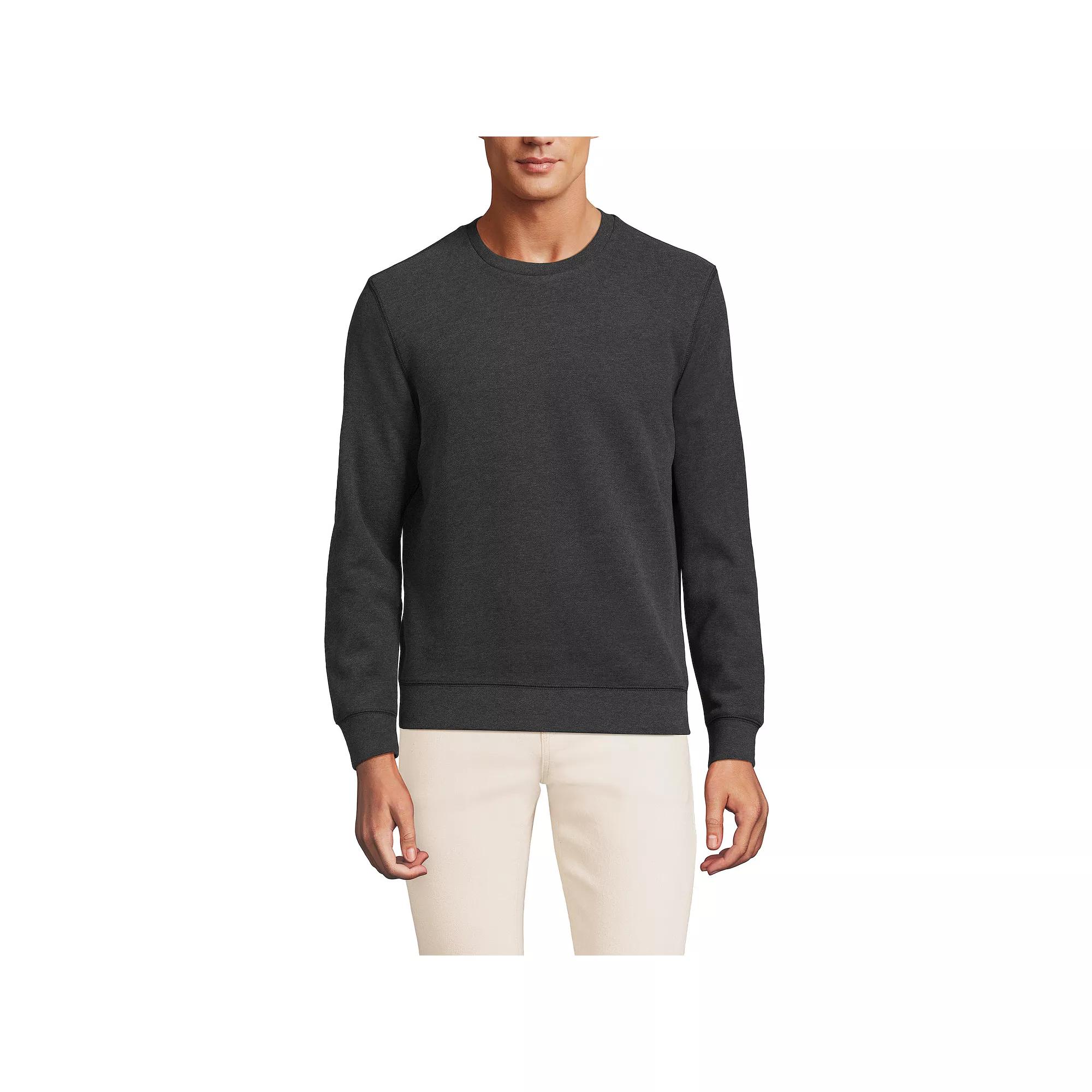 Big & Tall Lands' End Long Sleeve Serious Sweats Crewneck Sweatshirt, Men's,  Product Image
