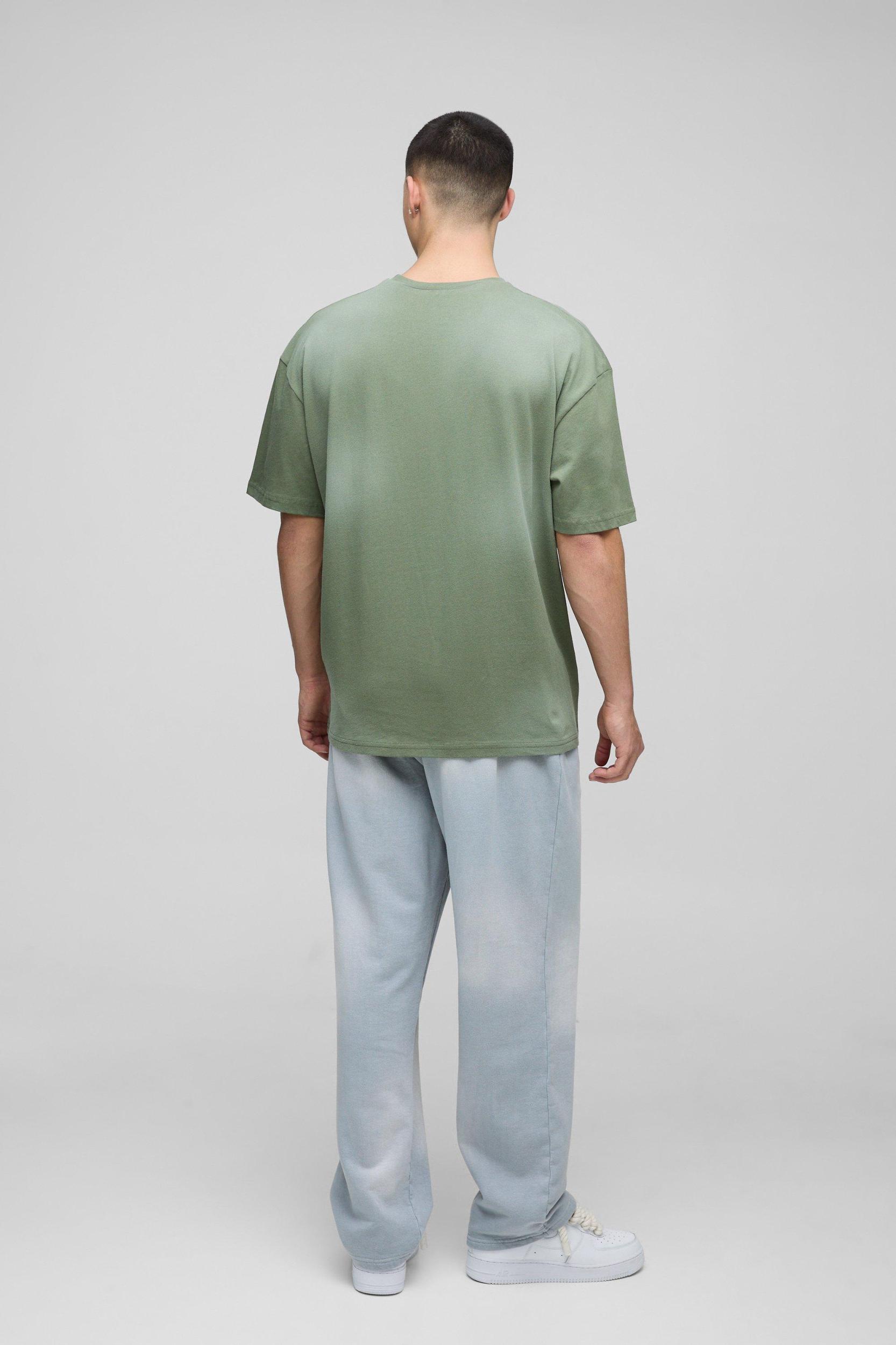 Oversized Spray Wash Sweatpants | boohooMAN USA Product Image