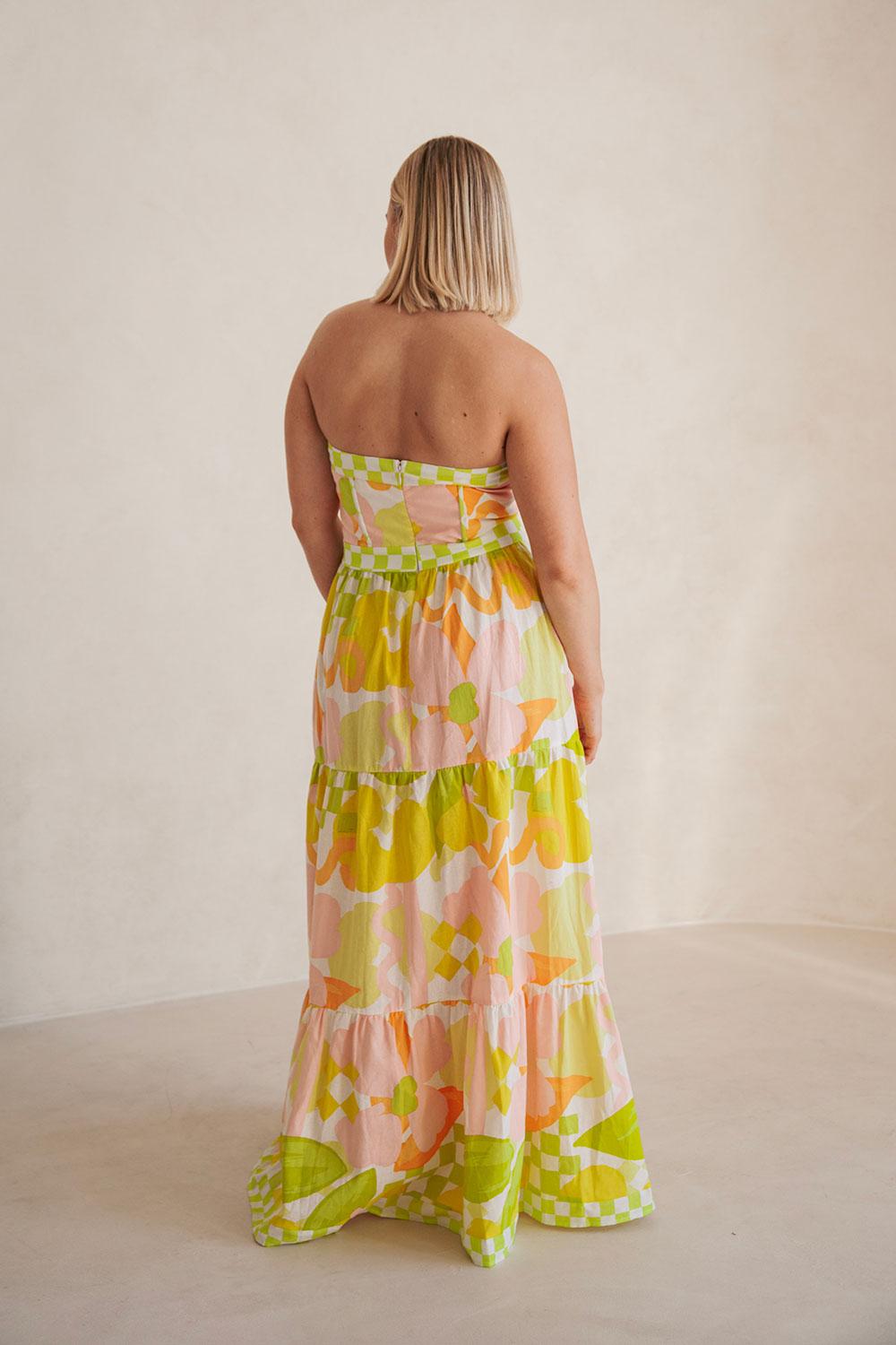 True Dress - Checker Floral Product Image