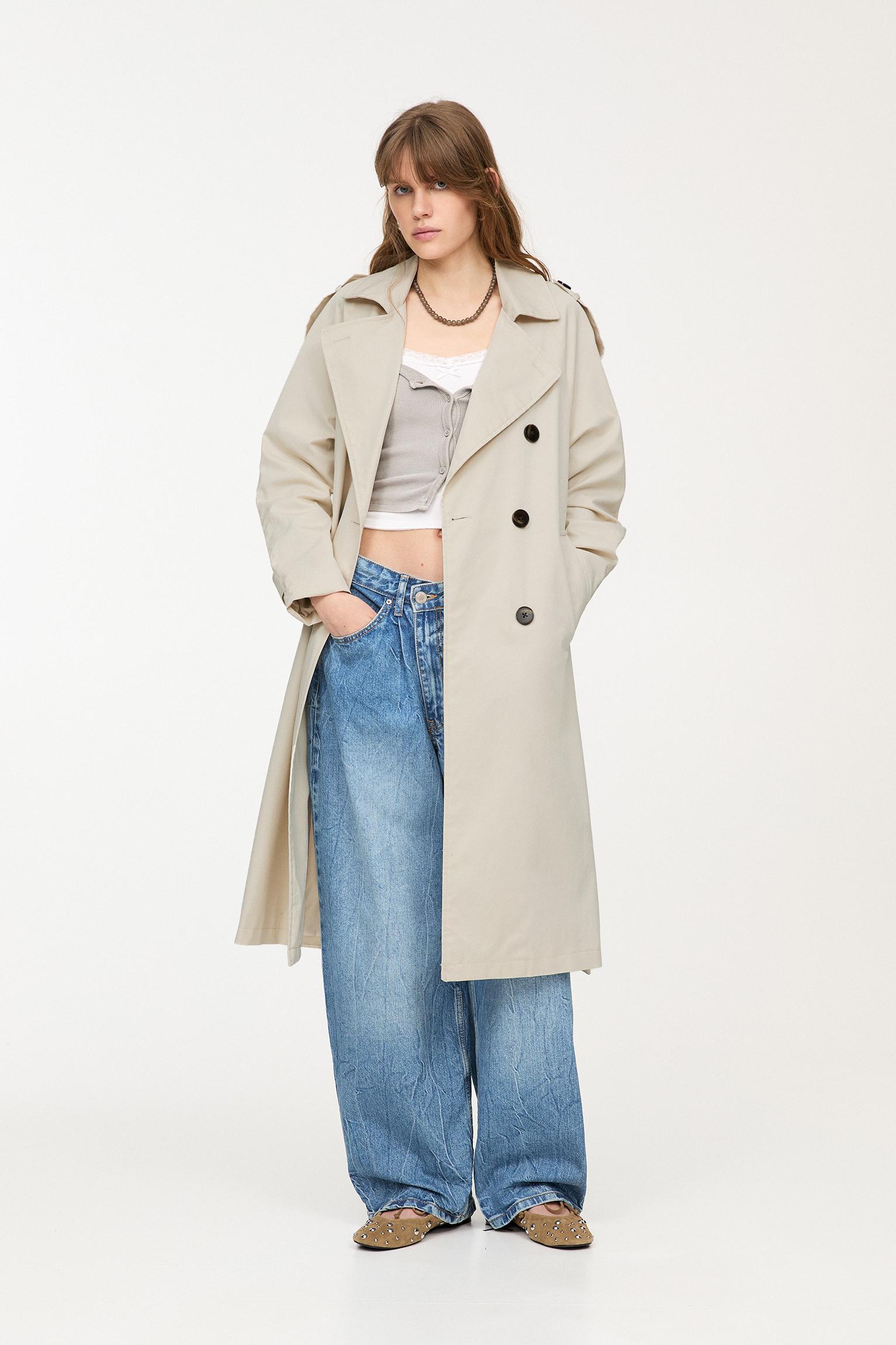 Belted trench coat Product Image