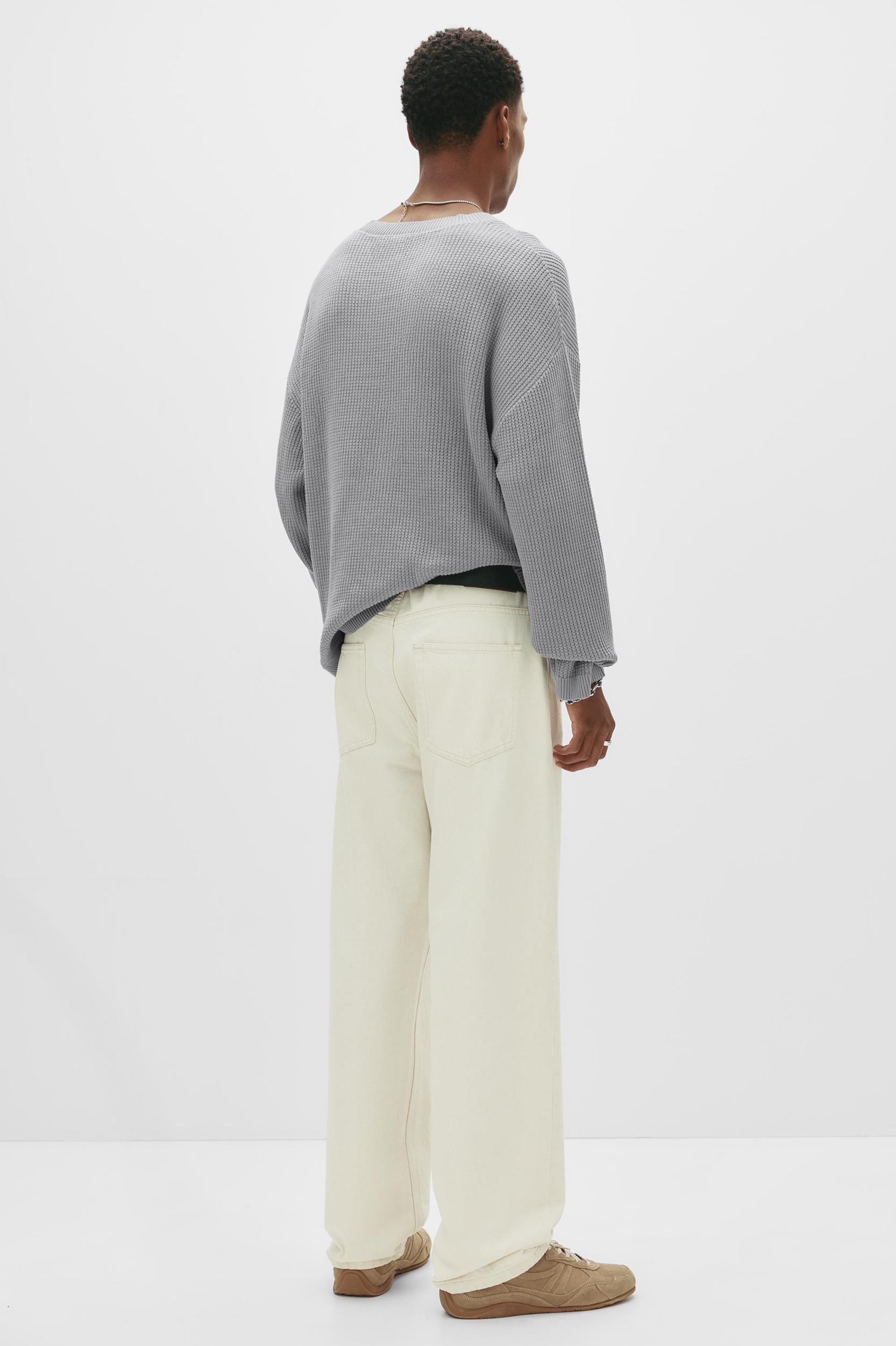 Waffle knit sweater Product Image