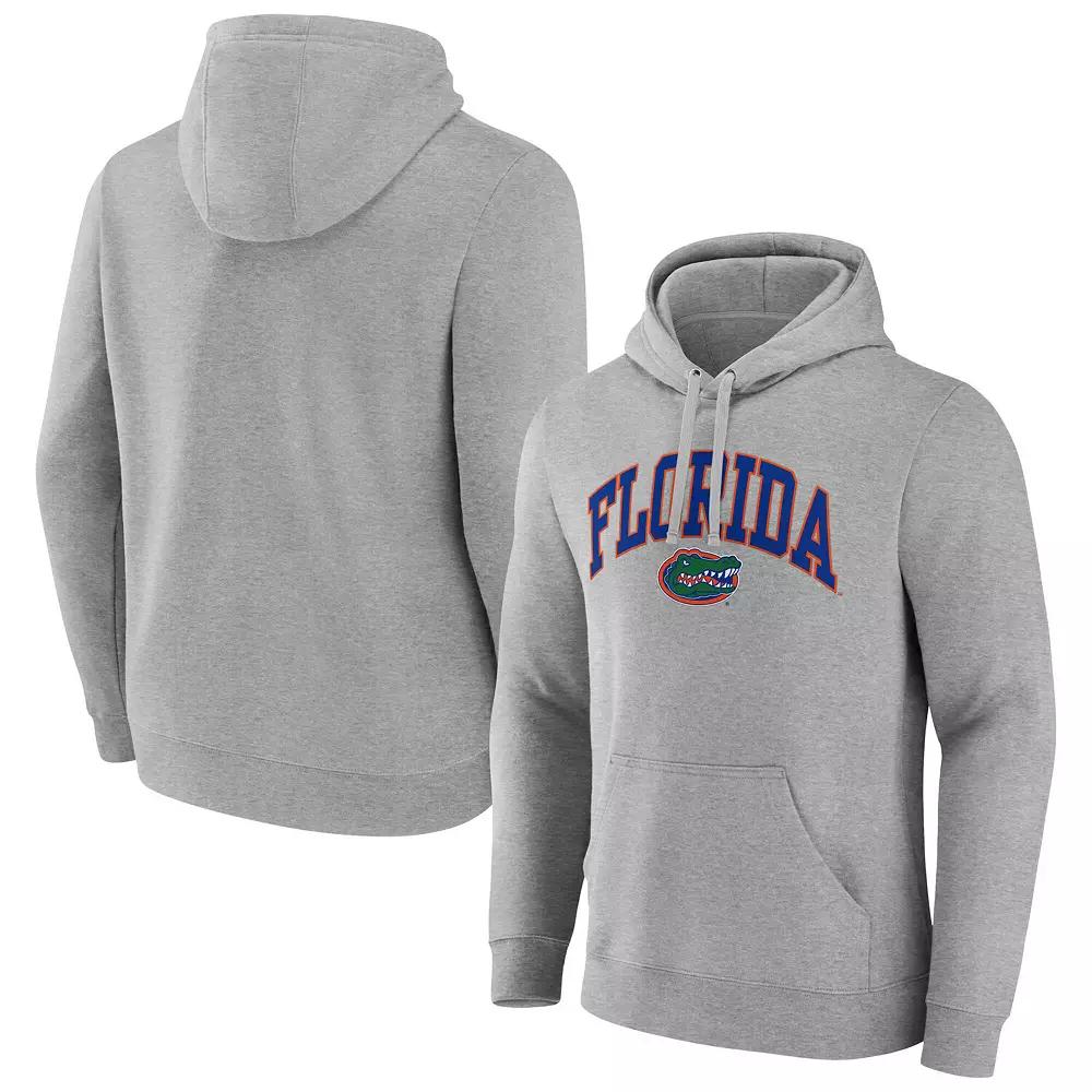 Men's Fanatics Gray Florida Gators Arched Logo Pullover Hoodie, Size: Large, Grey Product Image