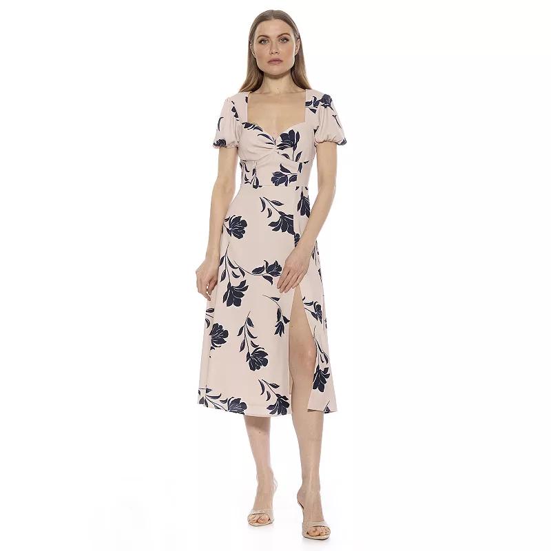 Women's ALEXIA ADMOR Gracie Sweetheart Midi Dress,  Product Image