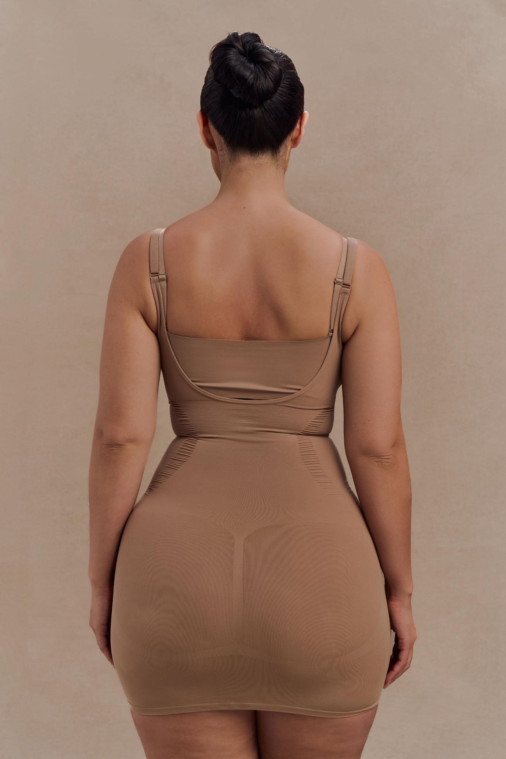 Jocelyn Backless Shapewear Mini Dress - Latte Product Image