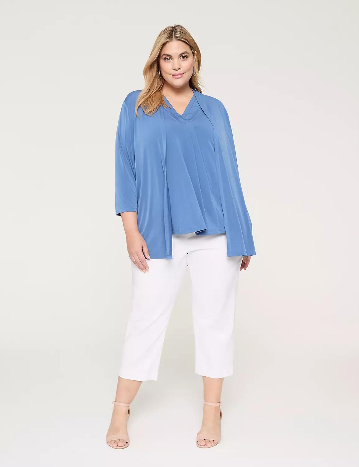 Swing Sleeveless Pleat-Front Top Product Image