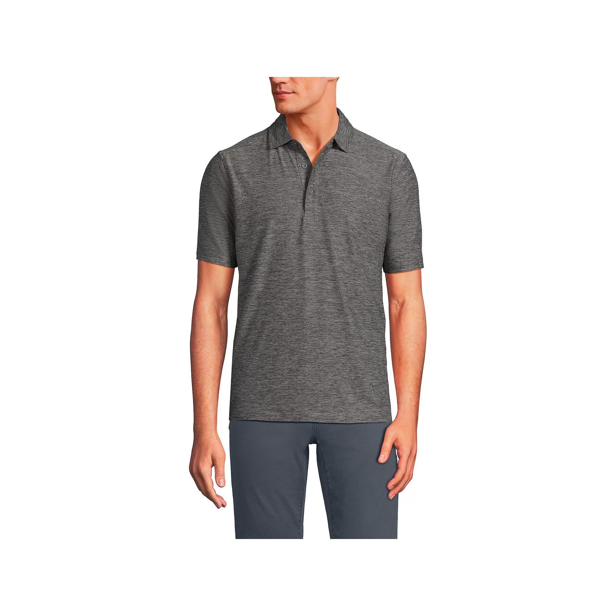 Men's Lands' End Short Sleeve Soft Performance Hybrid Polo Shirt,  Product Image